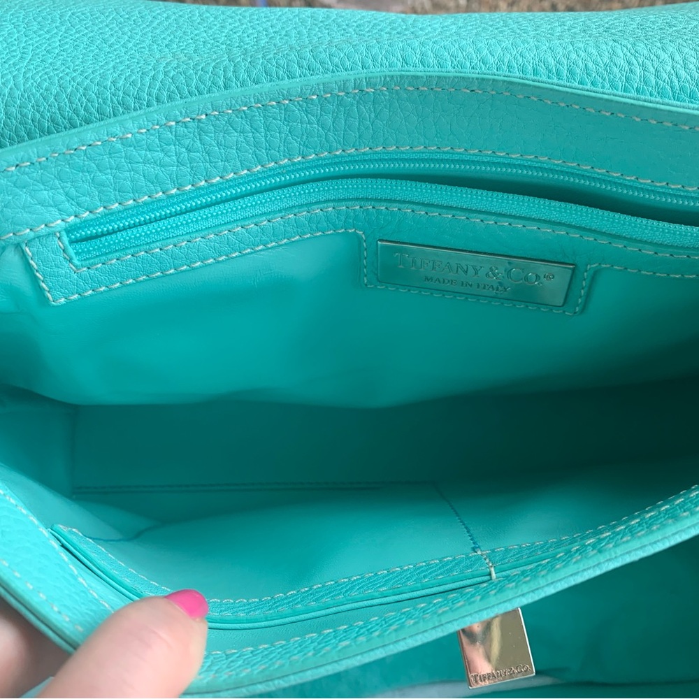Tiffany & Co. Turquoise Leather Women's Bag - Picture 2 of 8